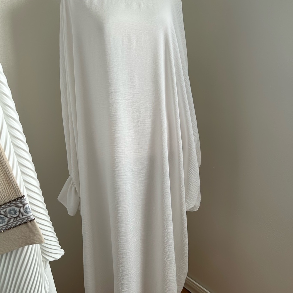 White Butterfly Abaya